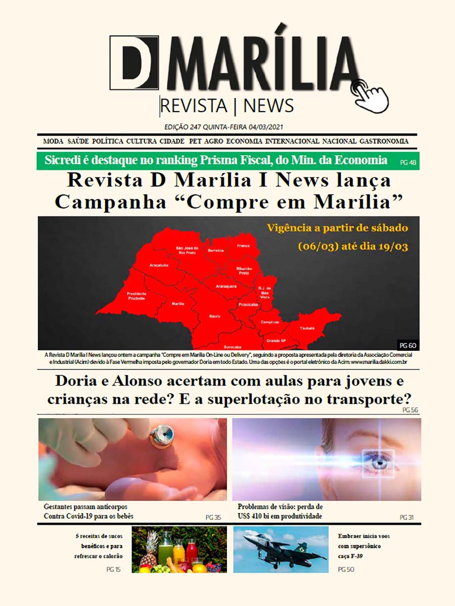 D MARÍLIA REVISTA|NEWS – EDIÇÃO – 04/03/2020 – QUINTA-FEIRA