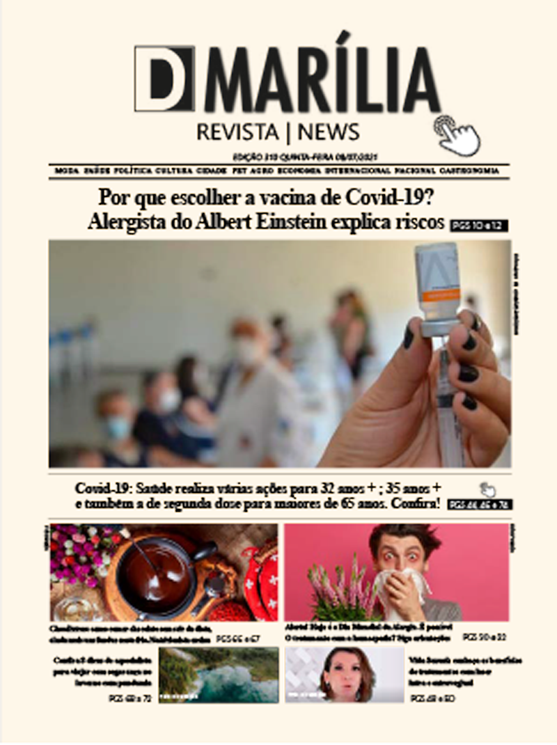 D MARÍLIA REVISTA|NEWS – EDIÇÃO – 08-07-2021 – QUINTA-FEIRA