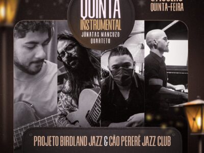 Festival de Jazz “Quinta Instrumental” tem primeiro encontro de 2022 no palco do Cão Pererê
