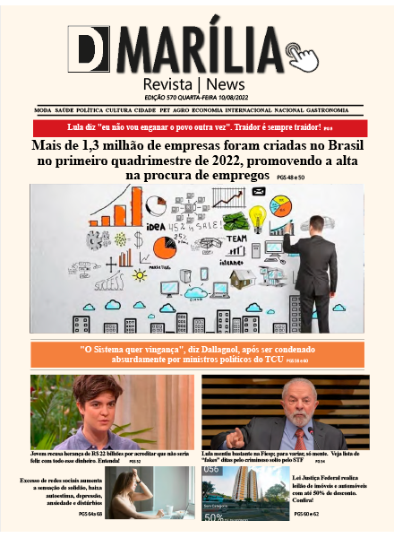 D MARÍLIA REVISTA|NEWS – EDIÇÃO – QUARTA-FEIRA – 10-08-2022