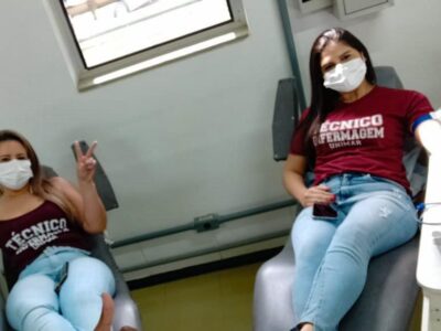 Curso Técnico em Enfermagem da Unimar arrecada mais de 100 bolsas de sangue em campanha realizada entre os acadêmicos