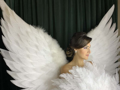 Cabeleireiro cria noiva inspirada em Anjo Celestial para nos atentarmos aos sinais de amor e bondade que recebemos