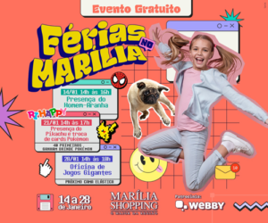 Marília Shopping preparou grandes atrações para deixar as férias ainda mais divertidas. Leve as crianças