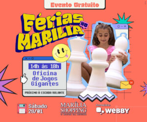 Marília Shopping encerra programação de férias com uma série de atividades para a garotada