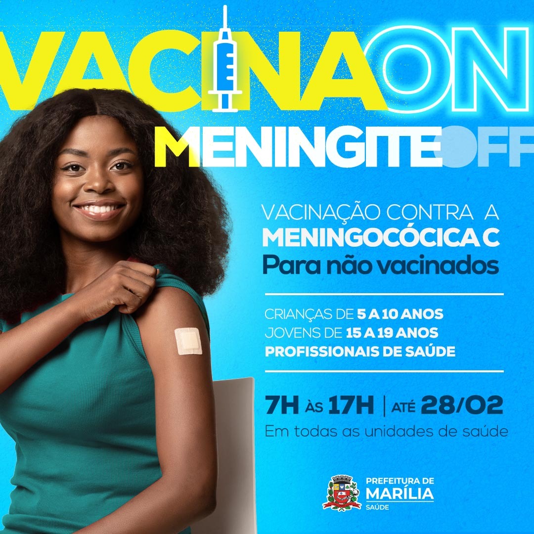 Só 3.000 doses: Prefeitura diz que intensifica vacinação contra a Meningite C nas unidades de saúde