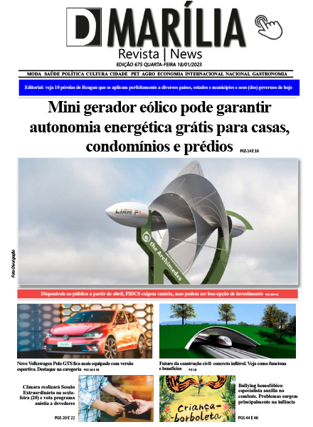 D MARÍLIA REVISTA|NEWS – EDIÇÃO – QUARTA-FEIRA – 18-01-2023