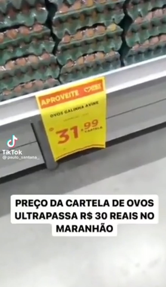 ‘Ovocanha’? Cartela de ovos ultrapassou R$ 30 em estado onde Lula venceu com 71% dos votos