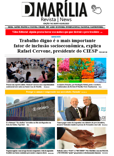 D MARILIA REVISTA NEWS –  EDIÇÃO –  30-04 A 02-05-2023