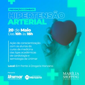 Marília Shopping recebe ação de prevenção e combate à hipertensão arterial