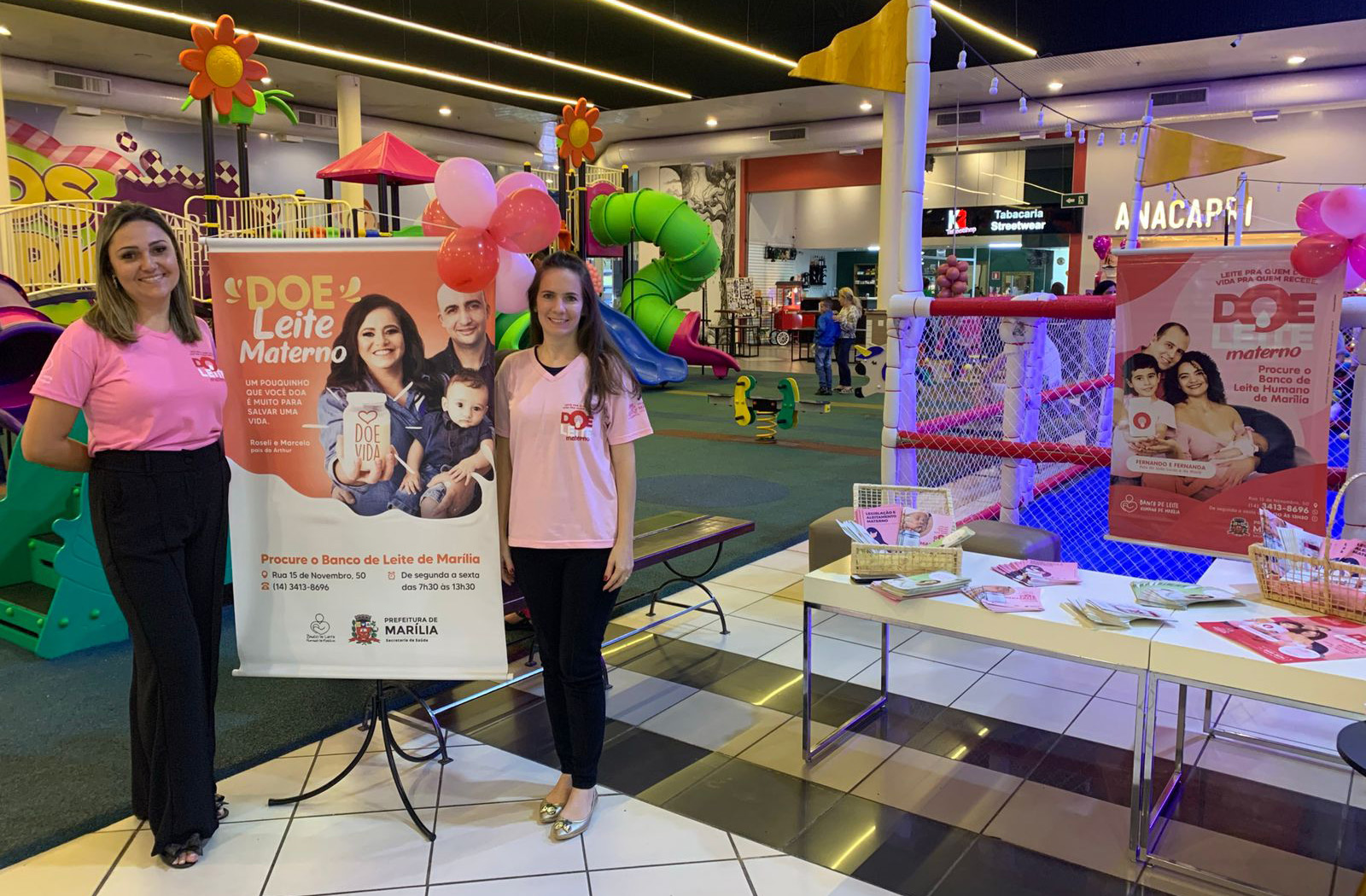 Marília Shopping e Banco de Leite de Marília promovem campanha de doação de leite humano