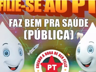 Kataguiri aciona PGR contra PT por publicação do Zé Gotinha pedindo filiação partidária e dinheiro ao partido. Definitivamente, eles não têm vergona na cara!