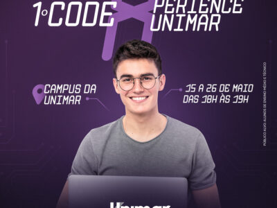 1º Code Experience Unimar. A competição contará com uma série de desafios de programação em Python