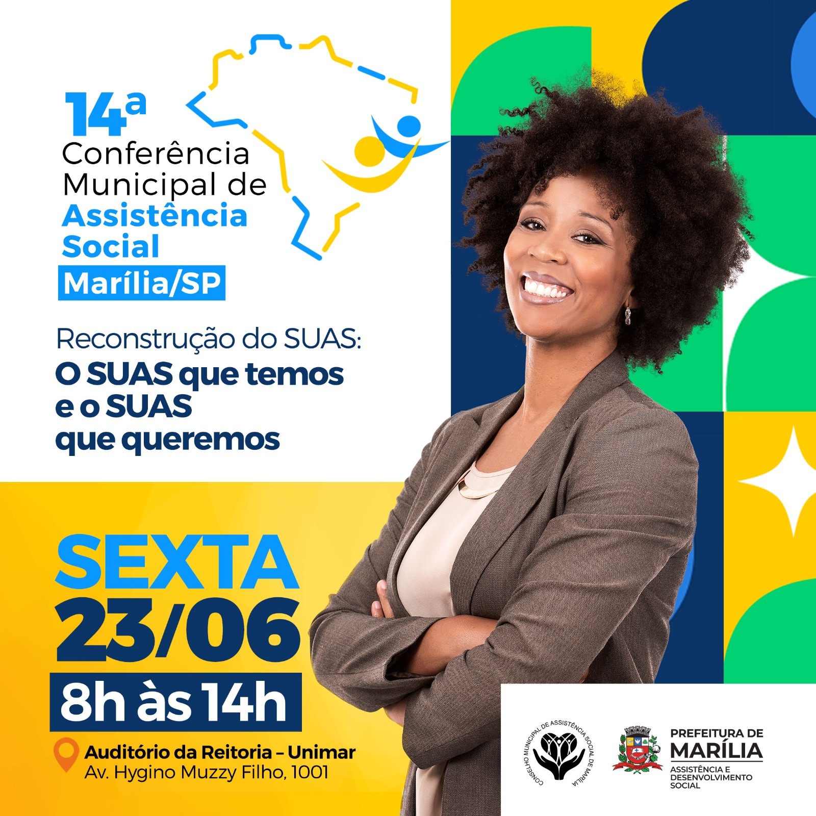 Marília promove 14ª Conferência Municipal de Assistência Social no anfiteatro da reitoria da Unimar