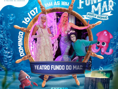 Uma aventura no fundo do mar espera pelas famílias nesse fim de semana no Marília Shopping