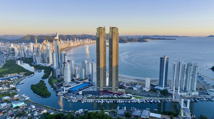 Ciclone faz prédio de Neymar balançar em Balneário Camboriú; VEJA VÍDEO
