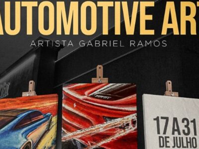 Está aberta no Esmeralda Shopping a exposição “Automotive Art”, do artista mariliense Gabriel Ramos, que vai expor e pintar ao vivo  suas obras em Óleo sobre tela. Veja Vídeo!