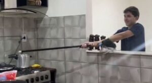 PERIGO: Jovem filma momento em que panela de pressão explode; ASSISTA