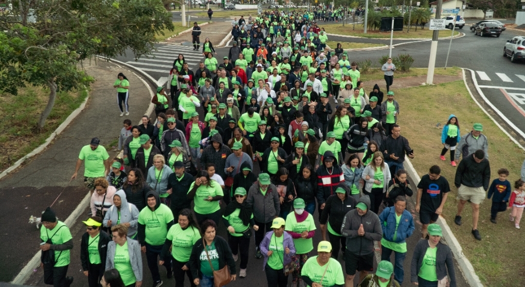 9ª Caminhada Unimed Marília De Bem Com A Vida é sucesso e arrecada 3 mil kg de alimentos para Mansão Ismael, Casa do Caminho e o Lar São Vicente de Paulo. Veja mais!