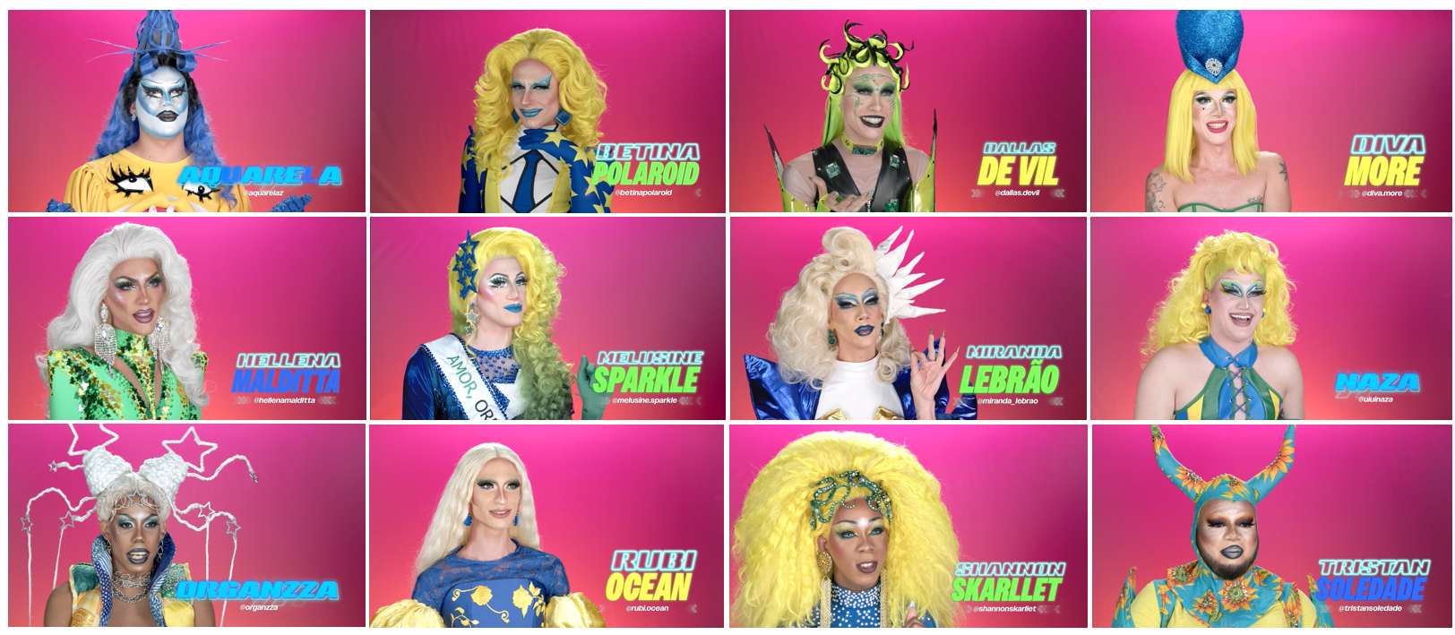 Drag Race Brasil: veja os depoimentos das 12 drag queens participantes