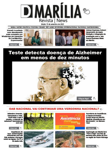 D MARÍLIA REVISTA|NEWS – EDIÇÃO – 15 de setembro de 2023