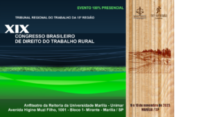 XIX Congresso de Direito do Trabalho Rural em Marília será sediado este ano na Unimar. Confira!