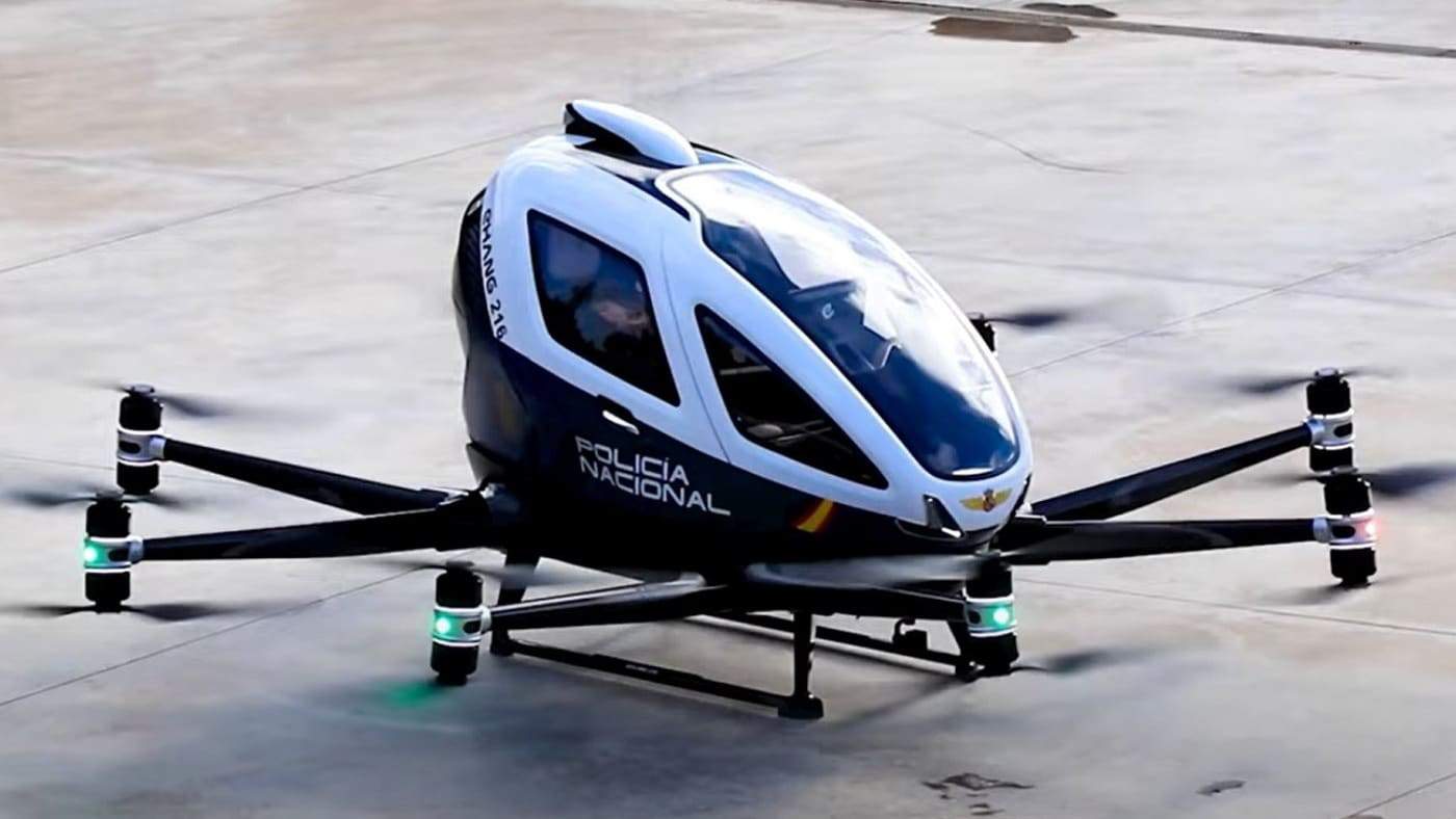 China libera transporte de passageiros por táxi-drones