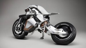 Moto elétrica autônoma com ia se equilibra e estaciona sozinha