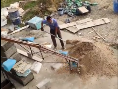 “Tem gente que não chega à lua porque não tenta”: assista invenção incrível de homem da construção civil; VEJA VÍDEO