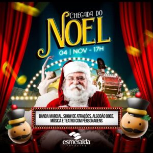 Esmeralda Shopping abre hoje a temporada natalina com a chegada do Papai Noel em evento mágico