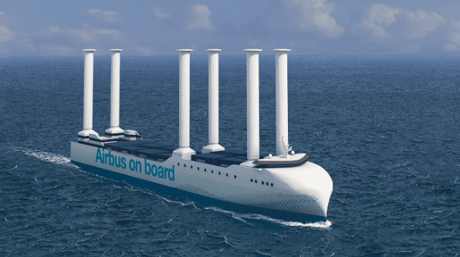 Companhia aérea Airbus terá frota de navios sustentáveis