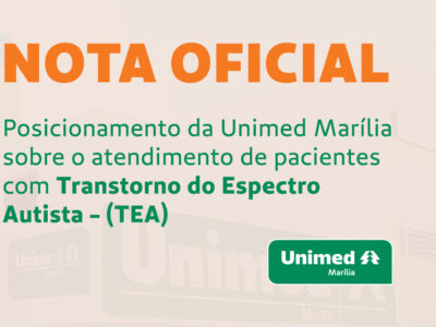 Unimed Marília traz nota oficial sobre o atendimento de pacientes com Transtorno do Espectro Autista (TEA)