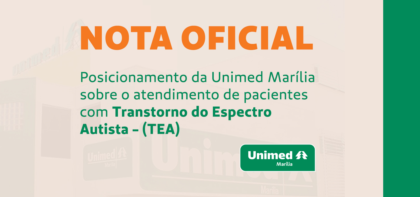 Unimed Marília traz nota oficial sobre o atendimento de pacientes com Transtorno do Espectro Autista (TEA)