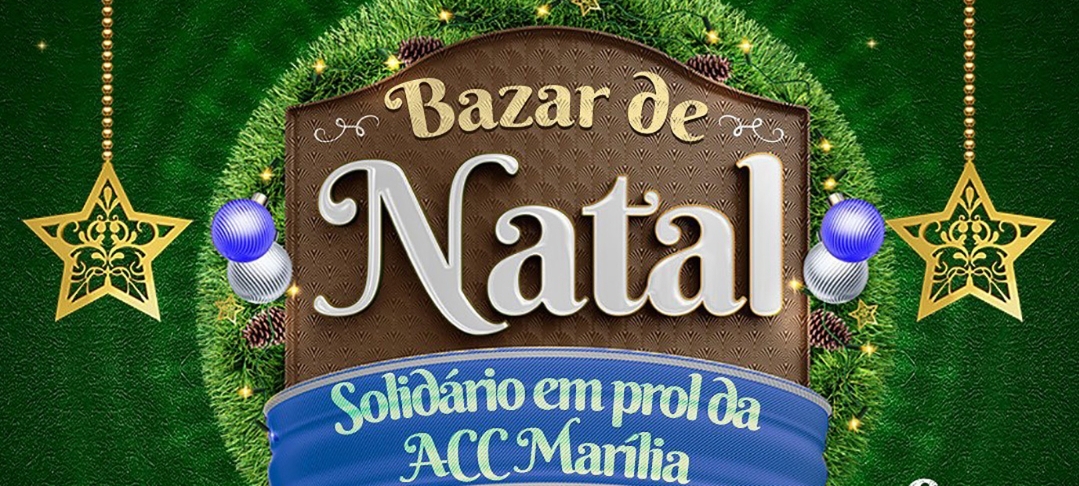 Confira bazar solidário  em prol da AACC que acontece no Marília Shopping