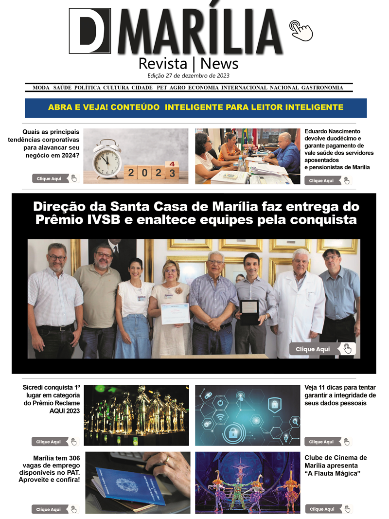 D MARÍLIA REVISTA|NEWS – EDIÇÃO 27 de dezembro de 2023