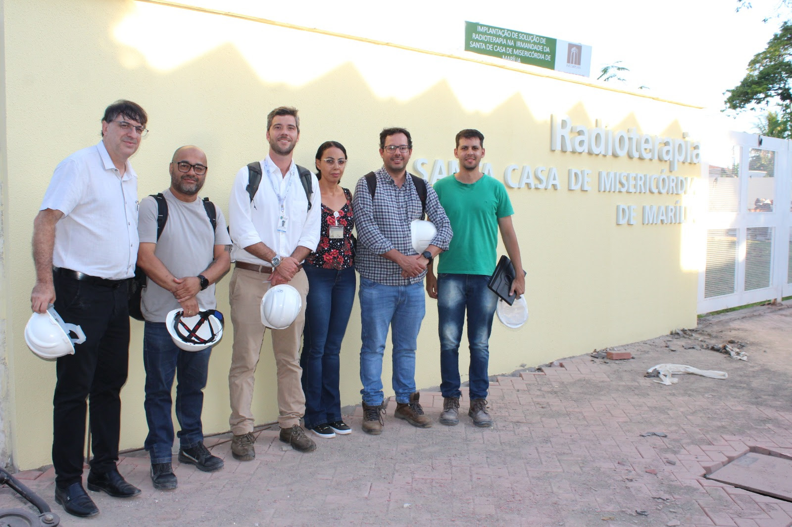 Visita técnica do MS constata 87% das obras concluídas na Radioterapia da Santa Casa de Marília