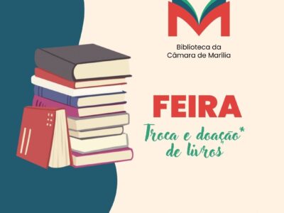 Biblioteca da Câmara realiza 1ª Feira de Troca e Doação de Livros. Veja!