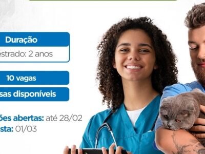 Inscrições abertas para o Mestrado Profissional em Saúde Animal, Produção e Ambiente da Unimar