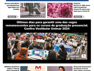 D MARÍLIA REVISTA NEWS – EDIÇÃO – WEEKEND 20 E 21 DE JANEIRO DE 2024