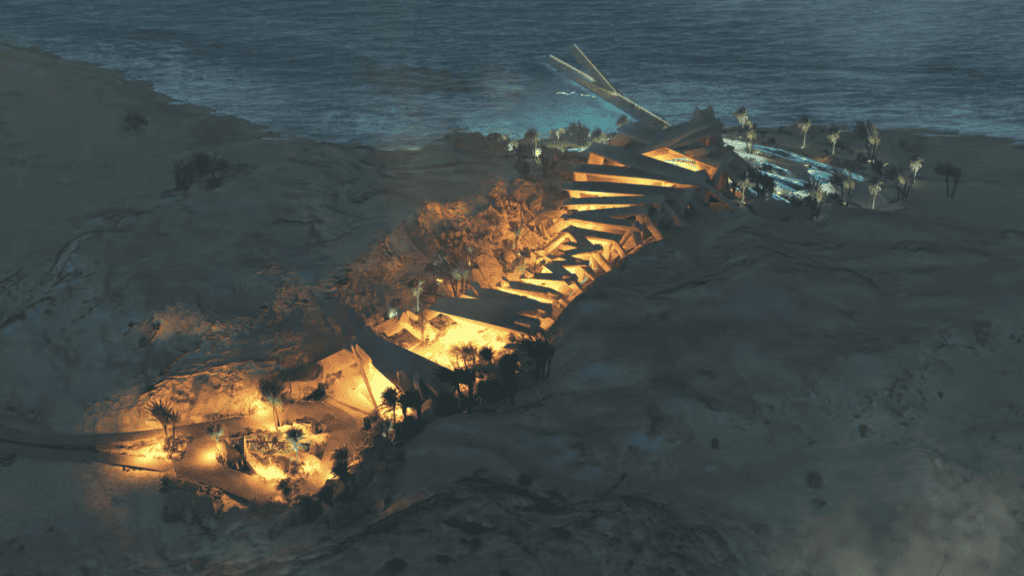 Neom: cidade futurística da Arábia terá luxuoso resort que lembra oásis