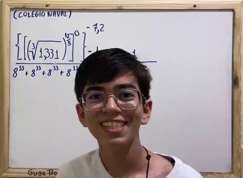 Paraibano de 14 anos de idade é considerado um gênio da matemática; ASSISTA VÍDEO EM QUE ELE FAZ RESOLUÇÃO DE QUESTÃO