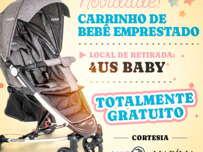 Serviço de empréstimo gratuito de carrinhos de bebê é lançado pelo Marília Shopping