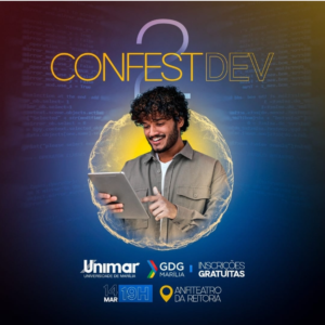 Unimar realiza nesta 5ª o evento de TI Confest Dev Google Marília