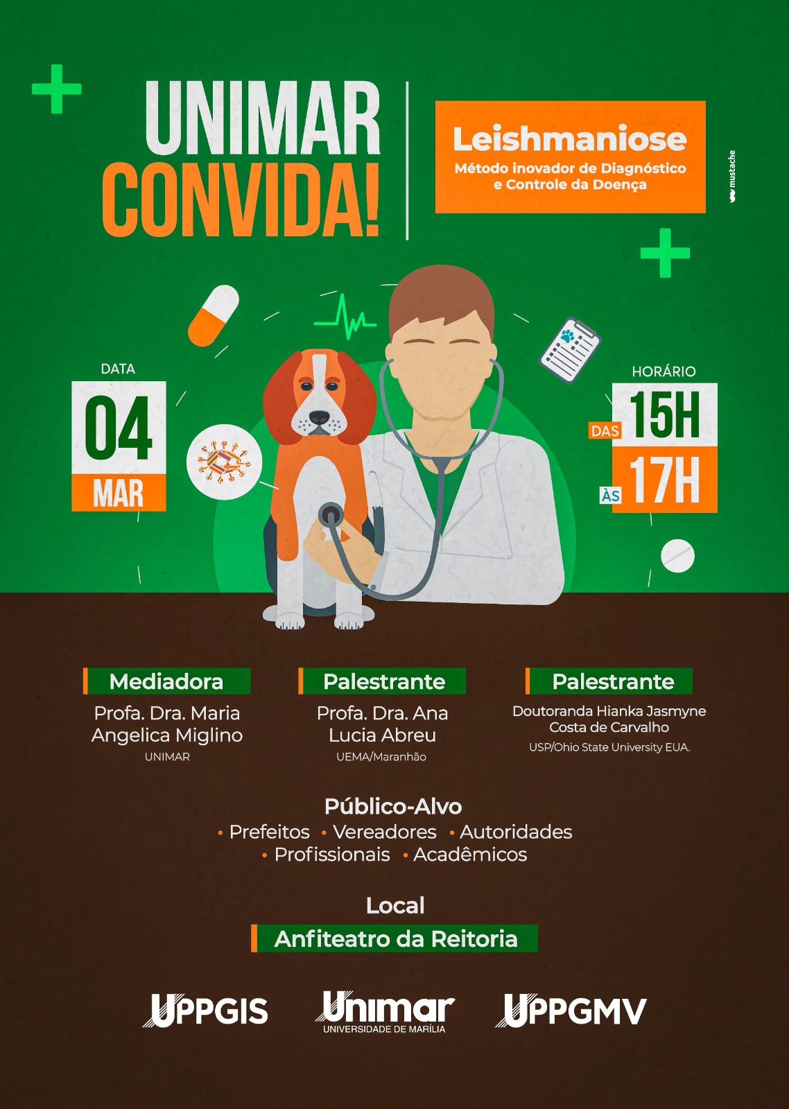 Ciclo de palestras sobre saúde pública aborda soluções para enfrentamento da leishmaniose em 1º encontro pela Unimar