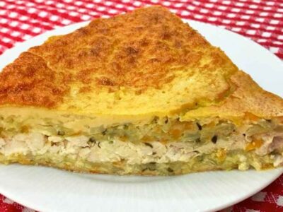 Torta recheada que emagrece! Jantar com poucas calorias e sem farinha de trigo – Fácil demais!