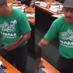 Homem circula tranquilamente com camiseta do Hamas em evento na Câmara; VEJA VÍDEO