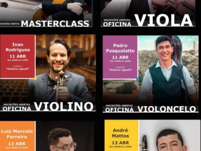 Marília terá Masterclass de violão e Oficinas de Viola, Violino, Violoncelo, Clarinete e Flauta. Tudo gratuito. Participe!