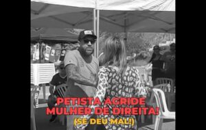 Influencer vai em ato de esquerda, pergunta o que é fascista e leva “bofetada”, VEJA VÍDEO