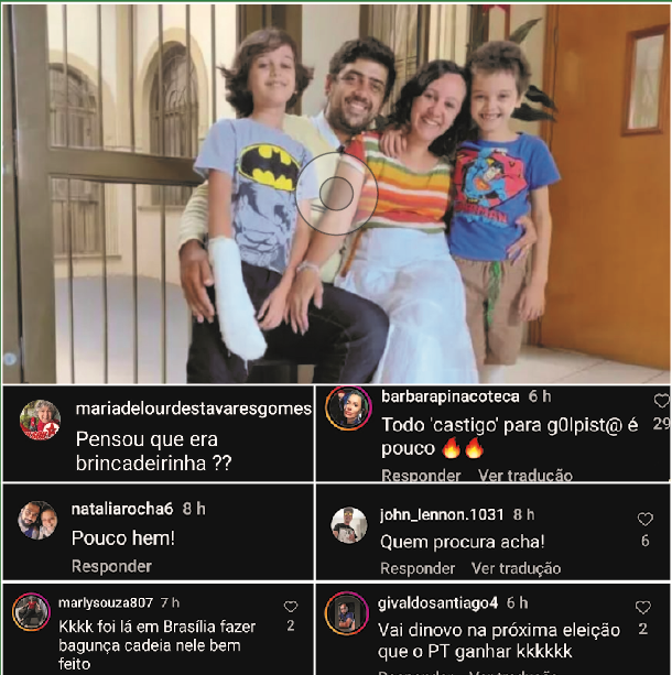 STF condena mariliense, tutor de família com doença rara e filho autista, a 14 anos de prisão. Esquerdistas locais caçoam dele. Veja comentários!