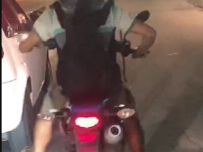 VÍDEO: motociclista é flagrado carregando ‘bode’ em garupa pelas ruas de Maceió e imagens viralizam; VEJA