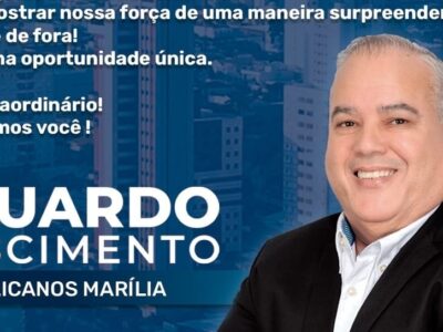 Eduardo Nascimento lança hoje, dia 5, pré-candidatura a prefeito de Marília